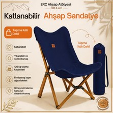 ÖİR A.E Ahşap Katlanır Kamp Sandalyesi : Bahçe, Piknik, Balkon ve Kamp (1 Sandalye)