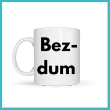 Defne Store Bezdum Yazılı Minimal Tasarım Kupa Model 240 Karadeniz Mizah Temalı Baskılı Seramik Kahve Kupası Dfnbez