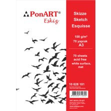 Ponart PHM10-101 Eskiz Blok 100GR A3 70YP