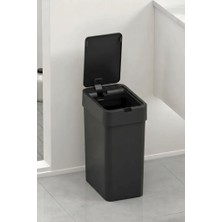 Geseus Sensörlü Çöp Kovası Otomatik Slim 9 Litre Plastik Siyah Yerli Üretim