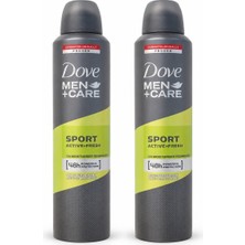Dove Men+Care Sport Active+Fresh 48 Saat Erkek Sprey Deodorant 2X250 ml