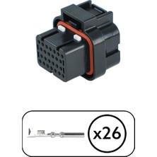 Belirtilmemiş Te/amp Te Tek Kanallı Konnektör 26 Pin Kablosuz