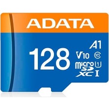 Adata Premier 128GB 100MB/S CLASS10 A1 Adaptörlü Microsdxc Hafıza Kartı