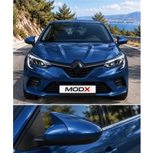 Renault Clio 5 2025 Model Araca Özel Boyalı Demir Mavi Yarasa Ayna Kapağı A+