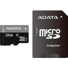 Adata Premier 32GB 80MB/S CLASS10 Adaptörlü Microsdhc Hafıza Kartı
