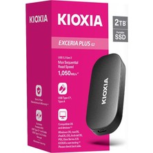 Kioxia Kıoxıa Exceria Plus G2 Portable Ssd, Gen2 2tb R:1050MB/S W:1000 Mb/s