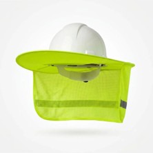 Gebze İş Güvenliği 01 Bbu Safety Katlanır Baret Güneş Siperliği+ Koruma Çantası Fosforlu
