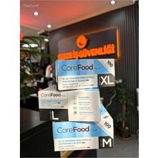 Gebze İş Güvenliği Corefood Nitril Blue Pudrasız Eldiven(Eko) M Beden
