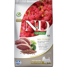 Tr N&d 2.5 kg Quinoa Tahılsız Ördek, Brokoli & Kuşkonmaz Kısırlaştırılmış Yetişkin Mini