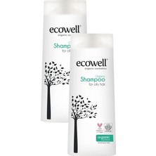 Teknocan Marketing Yağlı Saçlar Için Organik Şampuan 2'li Set (2 x 300 Ml)