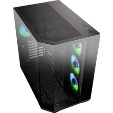 Bitfenix Bıtfenıx 850W 80+ Bronze Ayna Efektli Mırror T10 Siyah Gaming Mid-Tower Pc Kasası