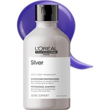 Teknocan Marketing Serie Expert Silver Çok Açık Sarı, Gri ve Beyaz Saçlar Için Renk Dengeleyici Mor Şampuanı 300 ml