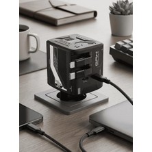 Teknocan Marketing AC-122 40W Hızlı Şarj Adaptörü, 2x Usb-C Çıkışlı Çoklu Şarj Cihazı