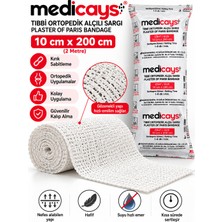 Medicast Alçılı Sargı Bezi 10 cm x 2 Metre – Ortopedik Alçı, Heykel, Rölyef, 3D Tablo, Duvar Dekorasyonu ve Sanat Bandajı