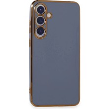 Bezos Samsung Galaxy S24 Uyumlu Kılıf Volet Silikon - Mavi