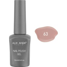 Alix Avien Bej Nude Kalıcı Oje 63-Yoğun Renk Veren Jel Oje 12 Ml-Nail Uv Gel Polish 63