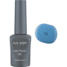 Alix Avien Uv Kalıcı Bebak Mavi Jel Oje 16 - Gel Polish - 12 ml