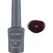 Alix Avien Uv Kalıcı Vişne Jel Oje 19 - Gel Polish - 12 ml