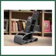 Vintessy Vıntessy 3D Baskı Tv Kumandası ve Masaüstü Organizer - Uzaktan Kumanda Düzenleyici Stand-Gri BZS01