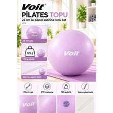 Voit 25 cm Mini Pilates Topu Yoga Fitness Egzersiz ve Denge Topu Şişirme Pipeti Dahil
