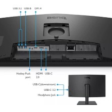 Benq 27'' IPS Designvue PD2706U 5ms 60HZ Hdmı-Dp Typec Pivot Profesyonel Fotoğrafçı ve Tasarımcı Monitörü 3840X2160