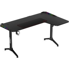 Twisted Twısted Minds L Şekilli Rgb Sağ Oyuncu Masası Siyah Tm-Y-Rb-Rgb