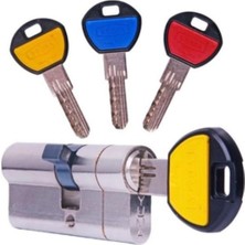 Tr B68BNP6 Plastik Kafalı Bilyalı Barel Silindir Kilit, 68 Mm, Saten