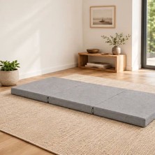 Patiyu Üç Parçalı Katlanır Minder · 60 × 180 × 7 cm · Gri