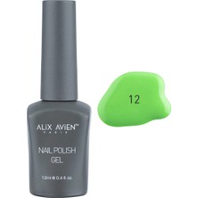 Alix Avien Uv Kalıcı Neon Yeşil Jel Oje 12 - Gel Polish - 12 ml