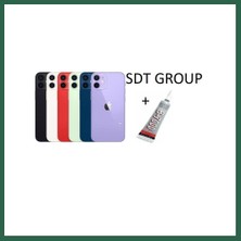 Vintessy Vıntessy iPhone 12 Uyumlu Arka Batarya Pil Kapağı Mor (B700 BZS01