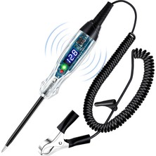Tr Yükseltilmiş Otomotiv Buzzer Test Işığı 4-60 V Dc Dijital LED Devre Test Cihazı, Voltmetre