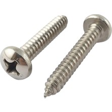 Std 4.2X50 Dın 7981 Ysb (Yıldız Silindir Başlı) Sac Vidası A2 Paslanmaz Inox 100 Adet