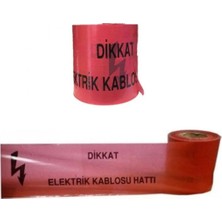 Gebze İş Güvenliği Dikkat Elektrik Kablosu Hattı 250 mt Ikaz Şeridi
