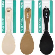 İbico Ibico İ22-035 Pilav Kaşık 22CM Renkli Servis Silikon - 12'li Paket