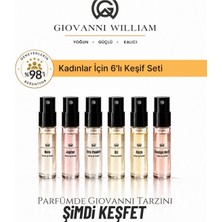 Giovanni William 6'lı Kadın Parfüm Keşif Seti 5 ml | En Çok Satan Kalıcı Parfüm | Deneyim ve Tester Seti