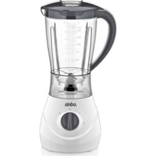Sinbo SHB-3062 Doğrayıcı Blender 600W Hazne 1.6lt 2 Kademe Hız 18000 Devir/dk Turbo Buz Kırıcı