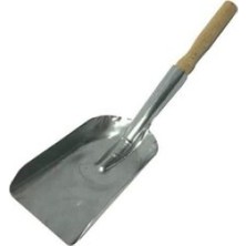Krt Soba Kürek Galvaniz Metal Ahşap Saplı 10X19CM