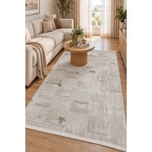 Eliana Home  Kadife, Yumuşak Dokulu, Yıkanabilir, Kaymaz Modern Halı Yolluk Trz2