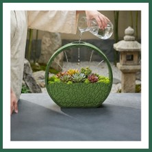 Vintessy Vıntessy 3D Baskı Self-Watering Planter - Kendi Kendini Sulayan Saksı-Yeşil BZS01