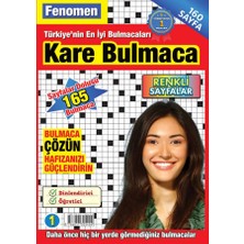 Kategori Yayıncılık Maxi Yayıncılık / Fenomen Kare Bulmaca - 1