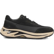 Celal Gültekin Erkek Siyah Kalın Tabanlı Nubuk Deri Sneaker