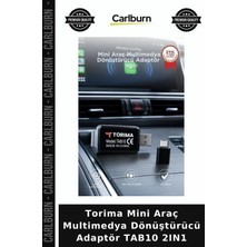 Carlburn Torima Mini Araç Multimedya Dönüştürücü Adaptör TAB10 2ın1 Taşıt Eşyası Tekli Ürün Sürüş Desteği