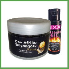 Bezos Giant Afrikasalyangozu Kremi Yaşlanma Karşıtı Dev SALYANGOZ100ML + 60 ml Sıxx Erotikmasaj Yağı Mgc