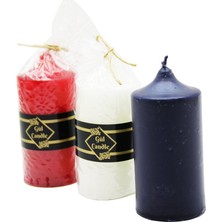Gül Mum Gül Candle Takoz Mum 5X10 Orta Renkli - 40'li Paket