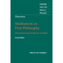 Pandora Kitabevi Descartes : Meditations On First Philosophy: With Selections From The Objections And Replies-John Cottingham (Ciltsiz)