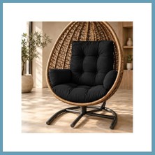 Bezos Armut Salıncak Minder Seti | Siyah | Iç Mekân MBT06