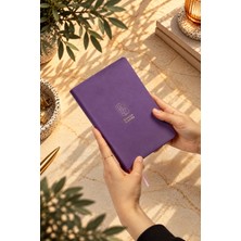 Dival Notebook 2027 Günlük Ajanda 12X19 cm Yumuşak Vegan Deri Kapak Günlük Planlayıcı - Mor