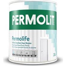 Permolit 2,5 lt Beyaz Panel Kapı Boyası Su Bazlı Kokusuz Ahşap Yüzeyler İçin Özel Formül