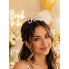 Parti Adresi Bride Taç Bekarlığa Veda Parti Tacı Metal Gümüş