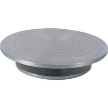 Tr Ege Seramik Turnet, Çift Taraflı Döner Tabla, 20-25 cm Çap, Alüminyum